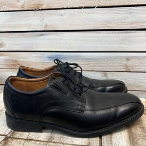 Clarks Collection 15770 Black Leather Oxford Dress Shoes Extreme Comfort 9